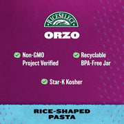 RiceSelect_Orzo_Rice-Shaped_Pasta,_Premium_Non-GMO_Orzo_Pasta,_26.5-Ounce_Jar