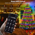 30+_Modes_Coated_Christmas_Tree_Lights_Indoor_with_Remote_-_7.5Ft_x_12_Lines_336_LED_Cascading_Twinkle_Lights_Ring_for_Christmas_Tree,_Smart_App_Outdoor_Waterproof_for_7_7.5_8_Ft_Xmas_Tree
