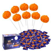 Halloween Lollipop Suckers Candy 32 Pack/42 Pack, Spooky Candy Lollipops, Pumpkin, Bat and Cat Candies Sucker Lollipops Individually Wrapped for Halloween Goody Bag Fillers - Trick or Treat