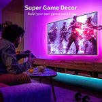 KSIPZE_RGB_LED_Strip_Lights_for_TV_(9.6FT–16.5FT),_Music_Sync_Bluetooth_APP_&_Remote_Control,_USB_Powered_TV_Backlight_for_32