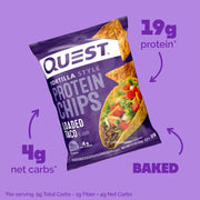 Quest_Nutrition_Loaded_Taco_Tortilla_Style_Protein_Chips,_19g_Protein,_4g_Net_Carb,_Low_Carb,_Gluten_Free,_1.1_oz_(Pack_of_4)