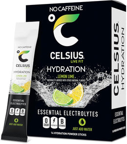 CELSIUS_Hydration™_Lemon_Lime,_Sugar_Free_Electrolyte_Hydration_Drink_Mix_(Pack_of_14)