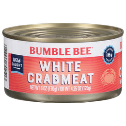 Bumble_Bee_White_Flake_Crab_Meat_in_Water,_6_oz_Can_-_16g_Protein_&_1g_Carb_Per_Serving_-_Wild_Caught,_Flaky,_Drain_Before_Use,_6_Ounce_(Pack_of_1)