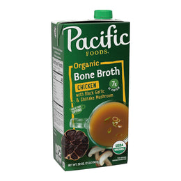 Pacific_Foods_Organic_Chicken_Bone_Broth_With_Black_Garlic_and_Shiitake_Mushroom,_32_oz_Carton