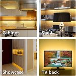 WOBANE_Under_Cabinet_LED_Lighting_Kit,_6_PCS_Dimmable_LED_Strip_Lights_with_Remote_Control_Dimmer,_24W_Adapter,_Hidden_2700K_Warm_White/_Natural_White_Set,_Bright_1500lm,_Timing,_Kitchen,_Counter,_Shelf,_Showcase
