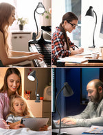 BOHON_Desk_Lamp_5_Color_Modes_10_Brightness_Dimmer_Reading_Light_10W_38_LED_Clamp_Lamp_with_Auto_Off_Timer_360°_Flexible_Neck_Clip_on_Light_for_Bed_Bedside,_AC_Adapter_Include