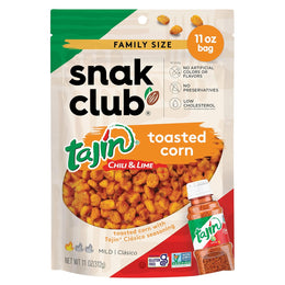Snak_Club_Tajin_Toasted_Corn,_Roasted_Corn_Nuggets_with_Chili_and_Lime_Seasoning,_Mild,_Non-GMO,_Gluten-Free,_Kosher_Snack,_No_Artificial_Colors_or_Flavors,_Low_Cholesterol,_11_oz_Resealable_Bag