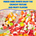 Freeze_Dried_Candy_Gourmet_Crunch_Candies_12oz_Bag_Pouch_Assorted_Cherry_Strawberry_Lemon_Lime_Orange_Original_Rainbow_Fruity_Flavor_Ideal_Gift_Snack