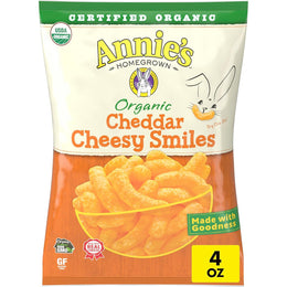 Annie's_Organic_Cheddar_Cheesy_Smiles,_Baked_Corn_Puffs,_Gluten_Free,_4_oz
