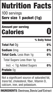Stevia_In_The_Raw,_Plant_Based_Zero_Calorie,_No_Erythritol,_Sugar_Substitute,_Sugar-Free_Sweetener_for_Coffee,_Hot_&_Cold_Drinks,_Suitable_For_Diabetics,_Vegan,_Gluten-Free,_100Count_Packets_(1_Pack)