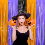 LOLStar_3_Pack_Orange_Purple_Black_Photo_Booth_Props,3.3_X_6.6_ft_Halloween_Foil_Fringe_Curtains,Halloween_Party_Photo_Backdrop_Streamer_Backdrop_for_Birthday_Anniversary_Halloween_Party_Decoration