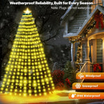 30+_Modes_Coated_Christmas_Tree_Lights_Indoor_with_Remote_-_7.5Ft_x_12_Lines_336_LED_Cascading_Twinkle_Lights_Ring_for_Christmas_Tree,_Smart_App_Outdoor_Waterproof_for_7_7.5_8_Ft_Xmas_Tree