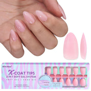 BTArtbox_XCOATTIPS_Natural_Nail_Tips_-Short_Almond_Press_On_Nails_Pink,_Long_Lasting_Soft_Gel_Nails_False_Nail,_Soak_Off_Acrylic_Fake_Nails_Extensions_for_Nail_Art_DIY_Summer_Gifts