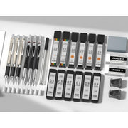 FourCandies_25PCS_Art_Mechanical_Pencil_Set_with_Case,_3PCS_Metal_Artist_Lead_Pencil_0.5,_0.7,_0.9_mm_&_3PCS_2mm_Lead_Holder(HB_2H_2B_4B_Color)_with_432PCS_Graphite_Lead_Refills_for_Drawing_Sketching