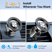 For_Magsafe_Car_Mount【20_Strong_Magnets_】_Mount_Dash【360°_】Phone_Holders_for_Your_Car_Accessories_iPhone_15_14_13_12_Pro_Max_Plus_Max_Metal_Android