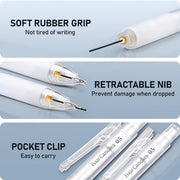 Four_Candies_Cute_Mechanical_Pencil_Set_with_Case_-_3PCS_Pencils_0.5mm_with_180PCS_HB_Lead_Refills,_3PCS_Erasers_&_9PCS_Eraser_Refills,_White_Clear_Mechanical_Pencil_for_Students_Drawing,_Writing