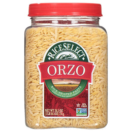 RiceSelect_Orzo_Rice-Shaped_Pasta,_Premium_Non-GMO_Orzo_Pasta,_26.5-Ounce_Jar