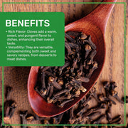 Jiva_Organic_Cloves_Whole_3.5_Ounce_Bag_-_Non-GMO,_Non_Irradiated_-_Dried_Clove_Buds_-_Great_for_Foods,_Tea,_Pomander_Balls,_and_even_Potpourri