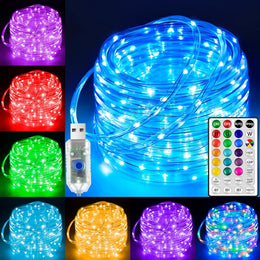 Ollny_USB_Rope_Lights_Outdoor_Color_Changing_with_Remote,_33FT_100_LED_Waterproof_String_Lights,_18_Colors_Fairy_Christmas_Light_for_Indoor_Bedroom_Party_Garden_Wedding_Holiday_Decorations