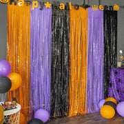 LOLStar_3_Pack_Orange_Purple_Black_Photo_Booth_Props,3.3_X_6.6_ft_Halloween_Foil_Fringe_Curtains,Halloween_Party_Photo_Backdrop_Streamer_Backdrop_for_Birthday_Anniversary_Halloween_Party_Decoration