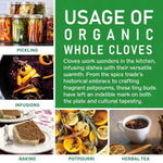 Jiva_Organic_Cloves_Whole_3.5_Ounce_Bag_-_Non-GMO,_Non_Irradiated_-_Dried_Clove_Buds_-_Great_for_Foods,_Tea,_Pomander_Balls,_and_even_Potpourri