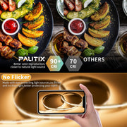 PAUTIX_5V_USB_COB_LED_Strip_Light,_Dimmable_2700K/3000K/4000K/6000K_CRI90+_with_RF_Remote_TV_Backlight,Flexible_Under_Cabinet_Tape_Light_for_Bedroom,Kitchen,Home,Office_DIY_Lighting