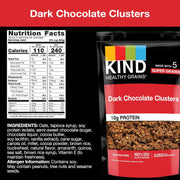 KIND_Healthy_Grains_Granola,_Dark_Chocolate_Clusters,_Healthy_Snacks,_Gluten_Free,_100%_Whole_Grains,_10g_Protein,_11oz,_1_Count