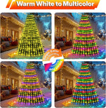 30+_Modes_Coated_Christmas_Tree_Lights_Indoor_with_Remote_-_7.5Ft_x_12_Lines_336_LED_Cascading_Twinkle_Lights_Ring_for_Christmas_Tree,_Smart_App_Outdoor_Waterproof_for_7_7.5_8_Ft_Xmas_Tree