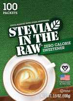 Stevia_In_The_Raw,_Plant_Based_Zero_Calorie,_No_Erythritol,_Sugar_Substitute,_Sugar-Free_Sweetener_for_Coffee,_Hot_&_Cold_Drinks,_Suitable_For_Diabetics,_Vegan,_Gluten-Free,_100Count_Packets_(1_Pack)