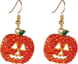 iWenSheng_Halloween_Pumpkin_Earrings_Red_-_Hypoallergenic_Crystal_Dangle_Earring_for_Women_Holiday_Night_Costume_Jewelry_Smiling_Face_Pumpkin_Drop_Earrings,_Fun_and_Festive