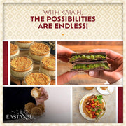 Eastanbul_Baked_&_Shredded_Kataifi_for_Dubai_Chocolate,_Toasted_Kataifi,_Kadayif_Pastry_Dough_for_Milk_Pudding,_Shredded_Fillo_Dough,_Roasted_Katifi_Muhallebi_Kadaifi_Sprinkles_Crushed_Katafi_Topping,_Vegan_Food,_8.81oz/250g