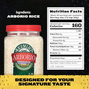 RiceSelect_Arborio_Rice_for_Italian_Risotto,_Premium_Gluten-Free_Rice,_Non-GMO,_32-Ounce_Jar,_(Pack_of_1)