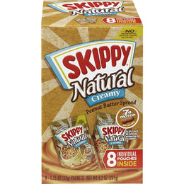 SKIPPY_Natural_Creamy_Peanut_Butter_Spread_Individual_Squeeze_Packs,_1.15_Ounce_(8_Pouches)