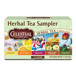 Celestial_Seasonings_Herbal_Tea_Sampler_Variety_Pack,_Caffeine_Free,_18_Bags_Box