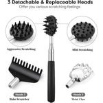 TUKUOS_Telescoping_Back_Scratcher_with_4_Detachable_Heads_-_Stocking_Stuffers_&_Christmas_Gifts_for_Men/Women,_White_Elephant_Gift_for_Adults