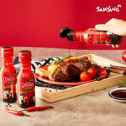 [Samyang]_Hack_Bulldark_Spicy_Chicken_Roasted_Sauce_+_Bulldark_Spicy_Chicken_Roasted_Sauce_2_sets_/_Fire_Noodle_Challenge_(overseas_direct_shipment)
