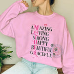 Amazing Loving Strong Mother Day T-Shirt/SweatShirt - Cute and Trendy Mom Shirt for Everyday Wear