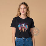 America Freedom T-Shirt Patriotic Ice Cream Sweatshirt 4th of July Hoodie