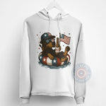 Independence Day Patriotic Beer Dog Hoodie Sweatshirt T-shirt July 4th