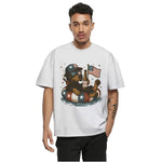 Independence Day Patriotic Beer Dog Hoodie Sweatshirt T-shirt July 4th