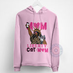 Liberty Cat Mom Mother's Day T-Shirt - Cute Mother Cat Print Sweatshirt/Hoodie Gift for Moms Ver 3
