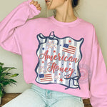 Patriotic American Honey July 4th Hoodie Sweatshirt T-shirt Independence Day Spirit