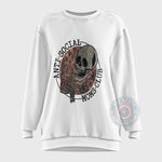 Edgy Mother's Day Shirt/Sweatshirt/Hoodie - Anti-Social Moms Club Skull Design