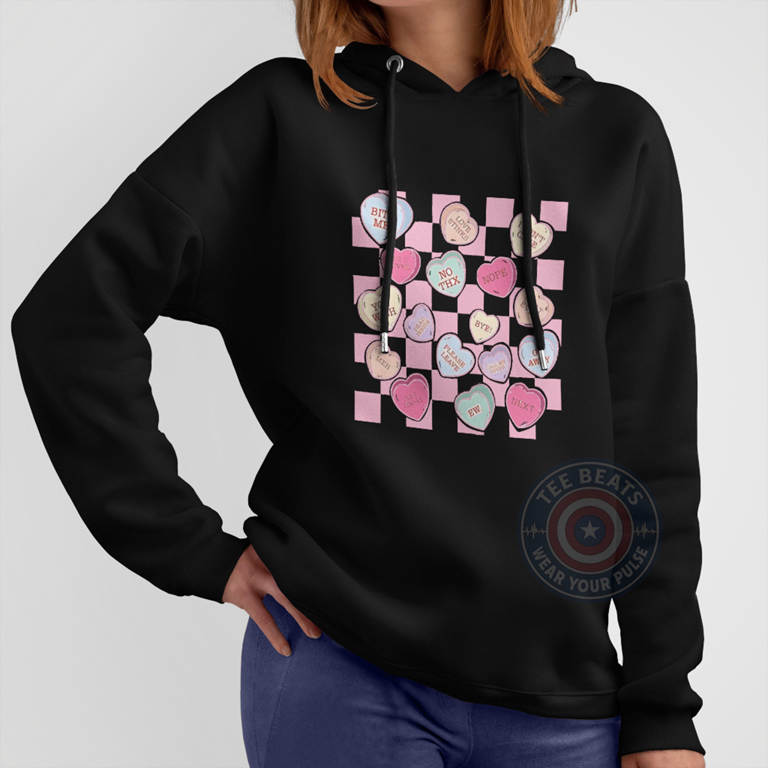 Sweetest Mother's Day T-Shirt/Sweatshirt/Hoodie - Retro Candy Hearts Design