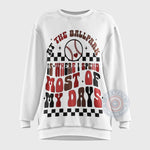 At The Ballpark Is Where I Spend Most of My Days Game Day Baseball Mama Sweatshirt - Baseball Sweatshirt/T-Shirt/Hoodie