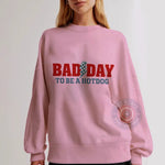 Bad Day Hot Dog Hoodie Sweatshirt T-shirt Funny Lightning Graphic Tee