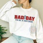 Bad Day Hot Dog Hoodie Sweatshirt T-shirt Funny Lightning Graphic Tee