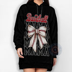Baseball Mama Bow Hoodie/T-shirt/Sweatshirt - Cute Mother's Day Gift - Tee Beats