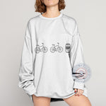 Beer and Bike Lover Father’s Day T-Shirt – Funny Cycling Sweatshirt for Men, Father’s Day Gift Hoodie