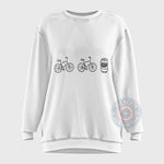 Beer and Bike Lover T-Shirt - Funny Cycling Sweatshirt for Men, Ideal Father's Day Gift Hoodie